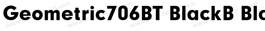 Geometric706BT BlackB Black字体转换